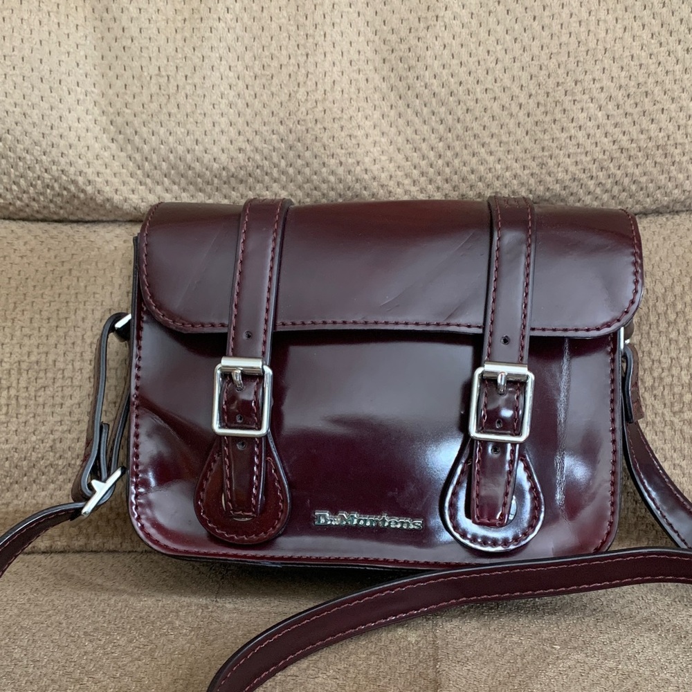 Dr. Martens Burgundy crossbody Mini Satchel